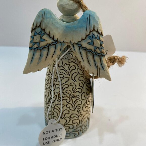 Jim Shore Heartwood Creek "Night Divine" Winter Angel Nativity Folk Art 2009 - Picture 3 of 5